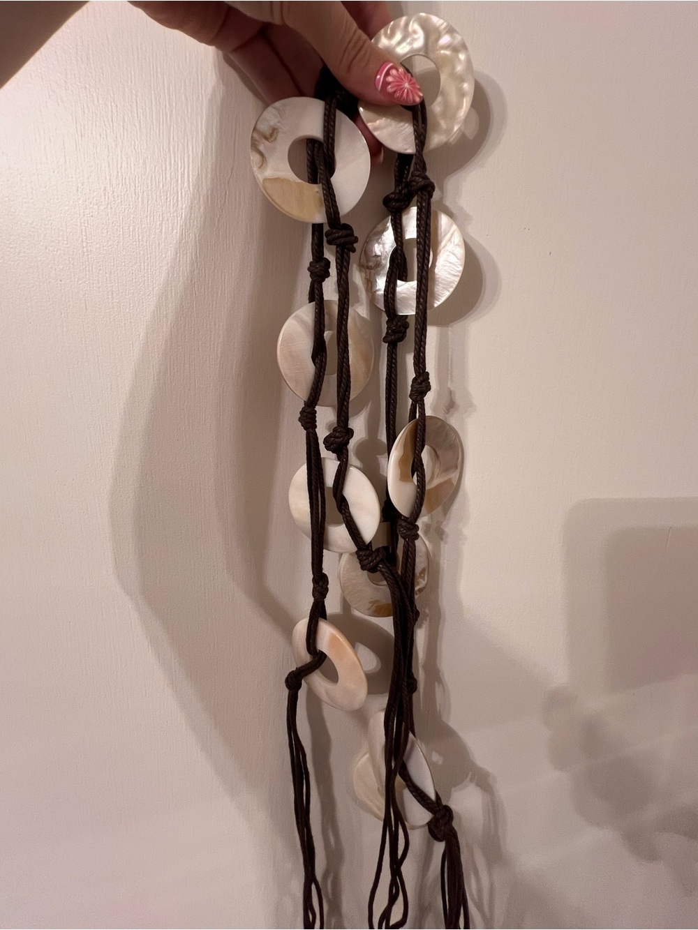 Y2K BOHO SHELL ROPE TIE BELT ✨